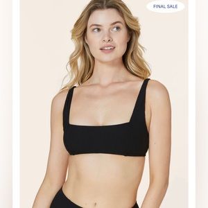 NWT Andie ribbed top. Size Medium black.